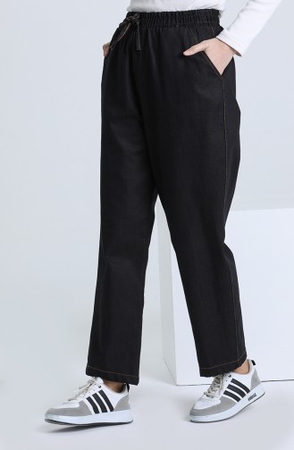 Pantalon Noir 3601B-02