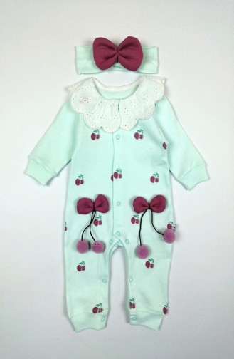 Moss Green Baby Overall 00012-02