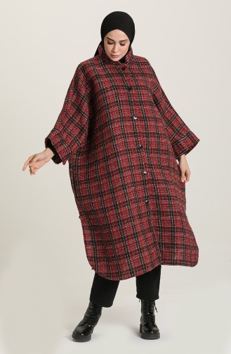Claret red Poncho 1062-01