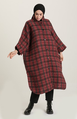 Claret Red Poncho 1062-01