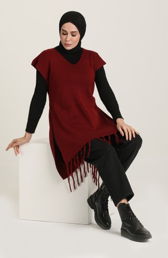 Dark Claret Red Sweater 4354-13