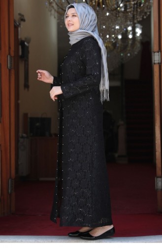 Habillé Hijab Noir 1784