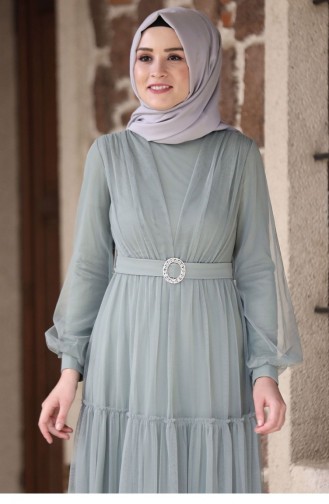 Habillé Hijab Vert noisette 2199