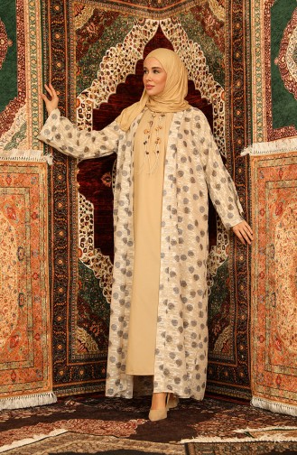 Beige Abayas 0901-01