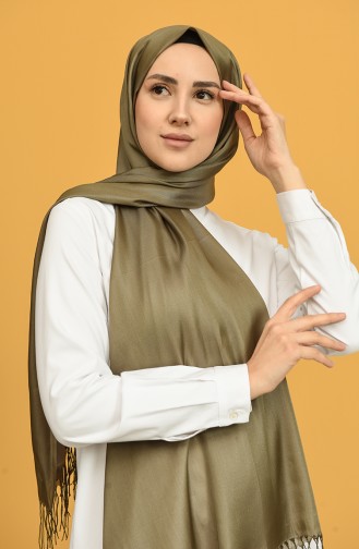 Khaki Snap Button Shawl 1000-D1-09