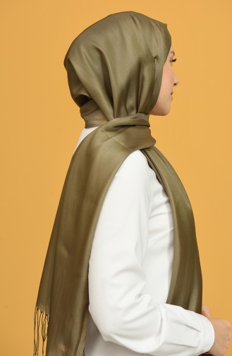 Khaki Snap Button Shawl 1000-D1-09