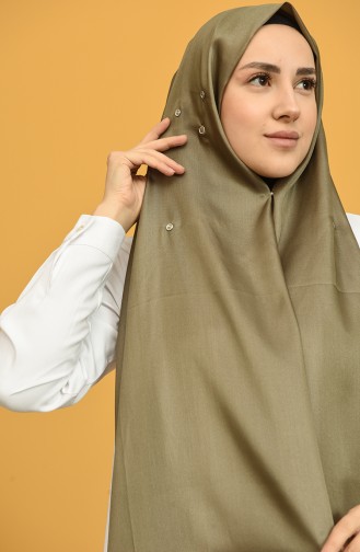 Khaki Snap Button Shawl 1000-D1-09