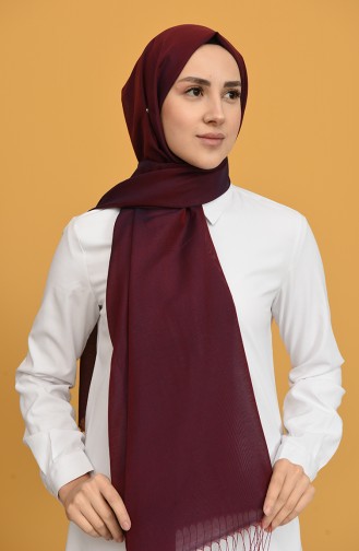 Claret Red Snap Button Shawl 1000-E2-03