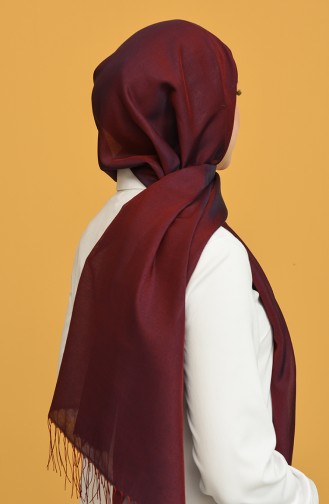 Claret Red Snap Button Shawl 1000-E2-03