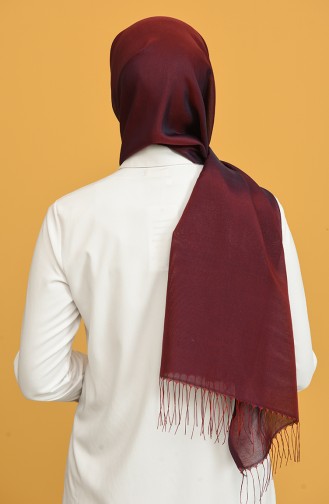 Claret Red Snap Button Shawl 1000-E2-03