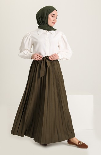 Khaki Skirt 3086-01