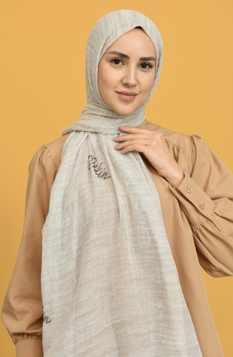 Light Beige Sjaal 5550-01