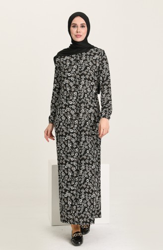 Black Hijab Dress 1771-05