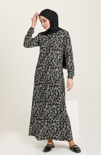 Robe Hijab Noir 1771-05
