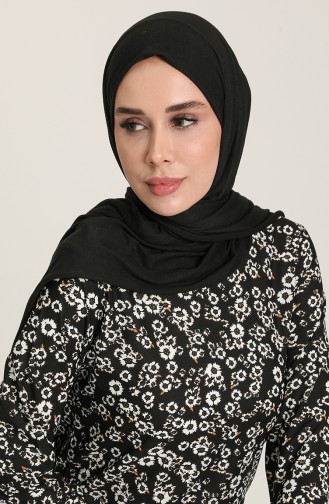 Black Hijab Dress 1771-05