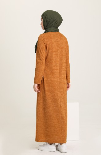 Mustard Hijab Dress 3070-02