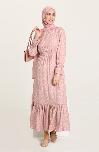 Dusty Rose İslamitische Jurk 60209-03