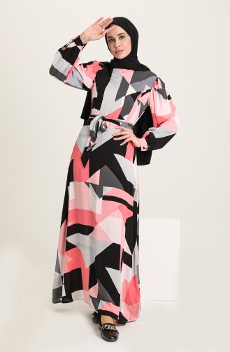 Pink Hijab Dress 60239-01