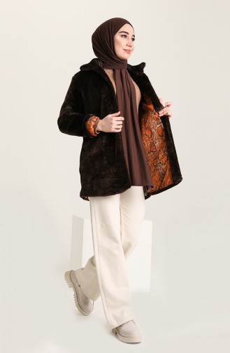 Furry Coat 182825-04 Brown 182825-04