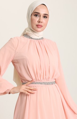 Habillé Hijab Saumon 5339-17