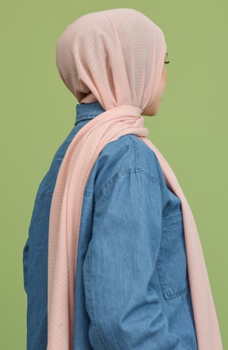 Karaca Koton Gofre D2 Şal 90840-09 Somon
