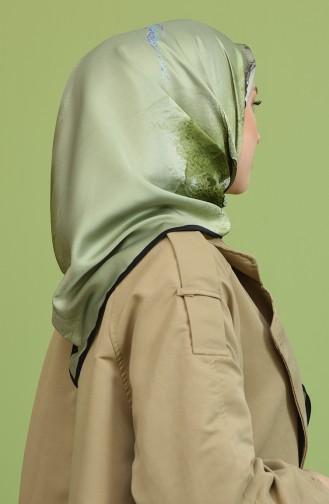 Karaca Poly Rayon Eşarp 90846-03 Siyah Yeşil
