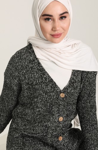 Schwarz Strickjacke 4371-06