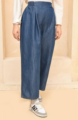 Bol Paça Kot Pantolon 3607-02 Lacivert