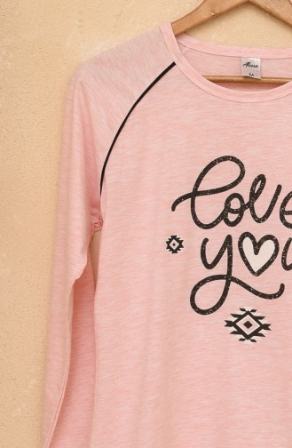 Pijama Takımı 5725-02 Pembe