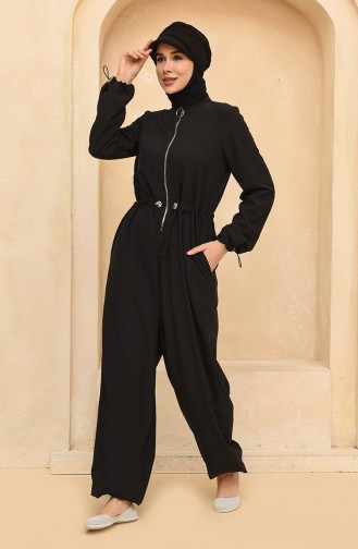 Schwarz Hijab Badeanzug 228401-01