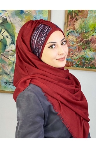 Dark Claret Red Ready to wear Turban 526OCKTBRT-01