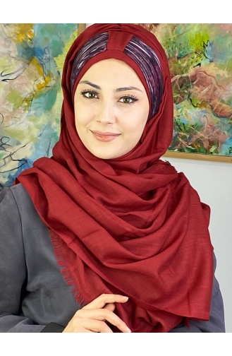 Dark Claret Red Ready to wear Turban 526OCKTBRT-01