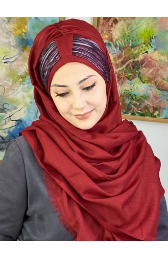 Dark Claret Red Ready to wear Turban 526OCKTBRT-01