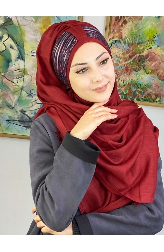 Dark Claret Red Ready to wear Turban 526OCKTBRT-01