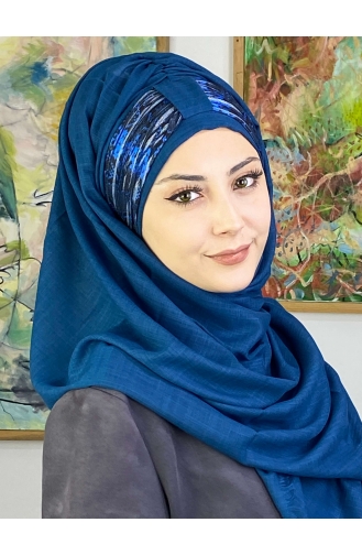 Dark Blue Ready to wear Turban 626OCKTBRT-01