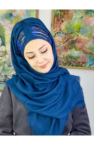 Dark Blue Ready to wear Turban 626OCKTBRT-01