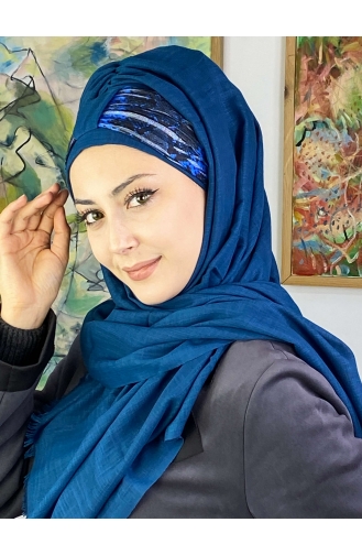 Dark Blue Ready to wear Turban 626OCKTBRT-01