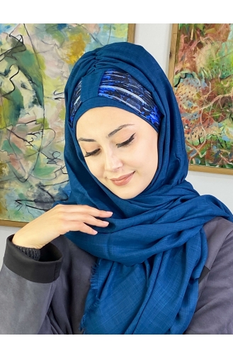 Dark Blue Ready to wear Turban 626OCKTBRT-01