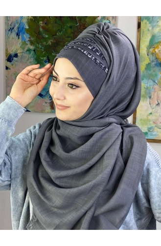 Gray Ready to Wear Turban 526OCKDRP-01