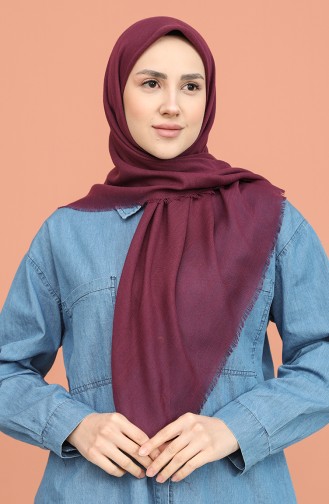Flamlı Eşarp 11474-20 Mürdüm