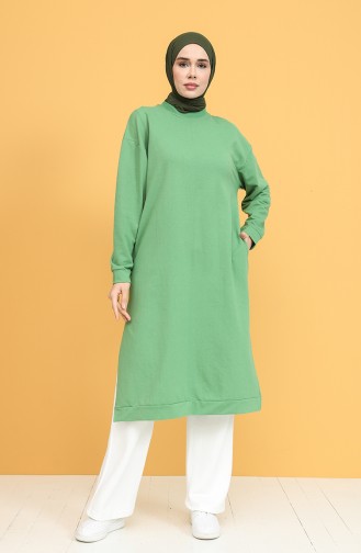Sweatshirt Vert pistache 3022-18