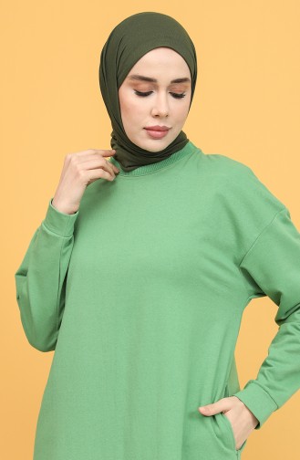 Sweatshirt Vert pistache 3022-18
