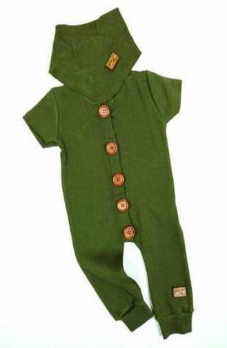 Khaki Baby Overall 00013-02