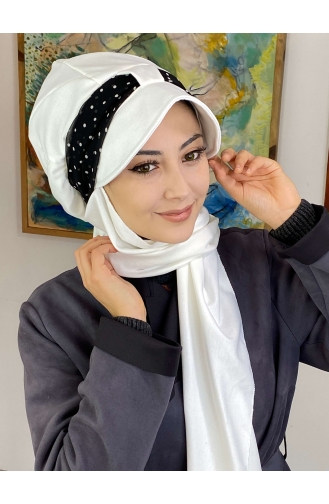 White Ready to wear Turban 127OCKTBRT-02