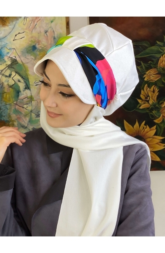 White Ready to wear Turban 127OCKTBRT-05