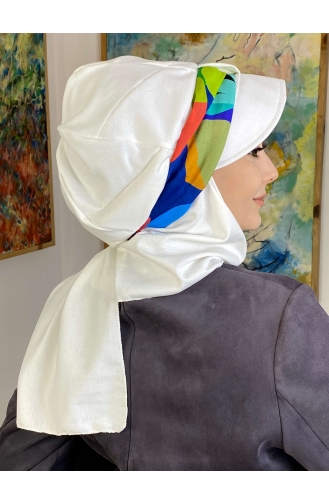 White Ready to wear Turban 127OCKTBRT-05