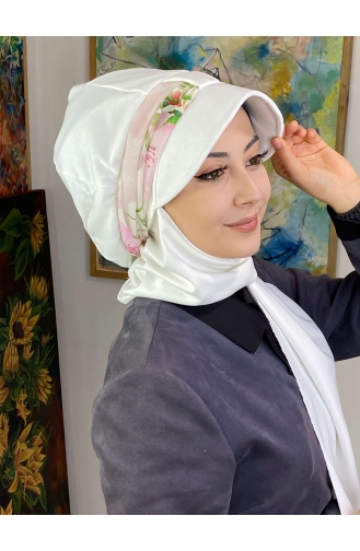 White Ready to Wear Turban 127OCKTBRT-06