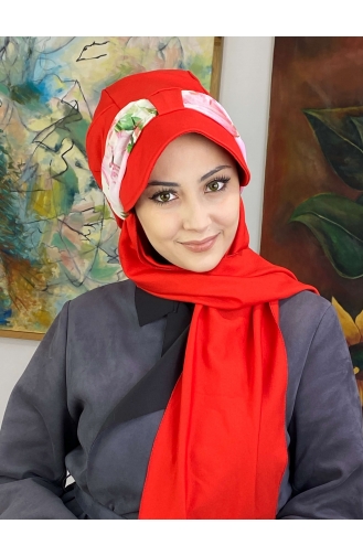 Pomegranate Color Ready to Wear Turban 527OCKTBRT-01