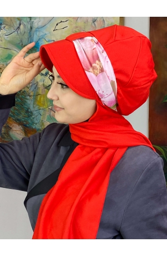 Pomegranate Color Ready to Wear Turban 527OCKTBRT-01