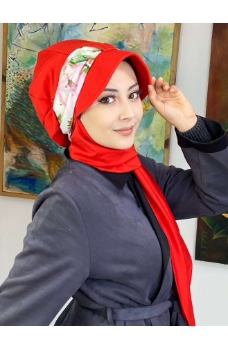 Pomegranate Color Ready to Wear Turban 527OCKTBRT-01